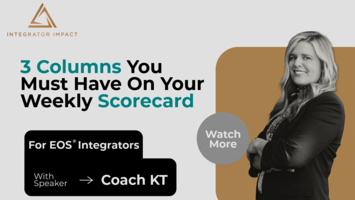 3 Columns You Must Have On Your Weekly Scorecard