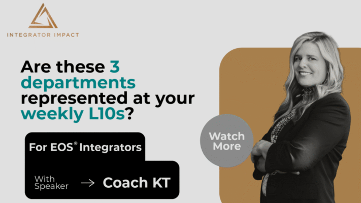 Are these 3 departments represented at your weekly L10s?