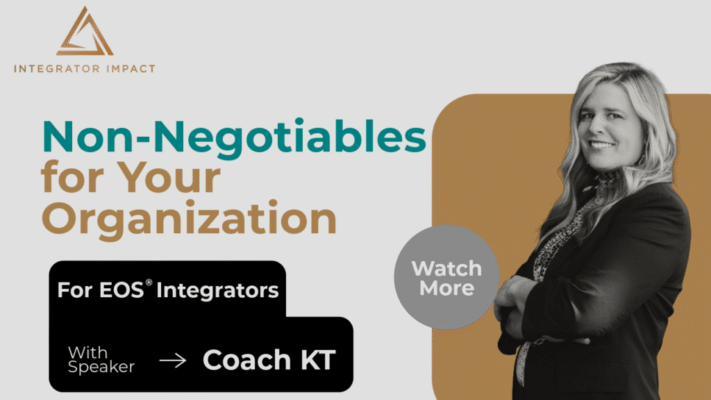 Non Negotiables for Your Organization